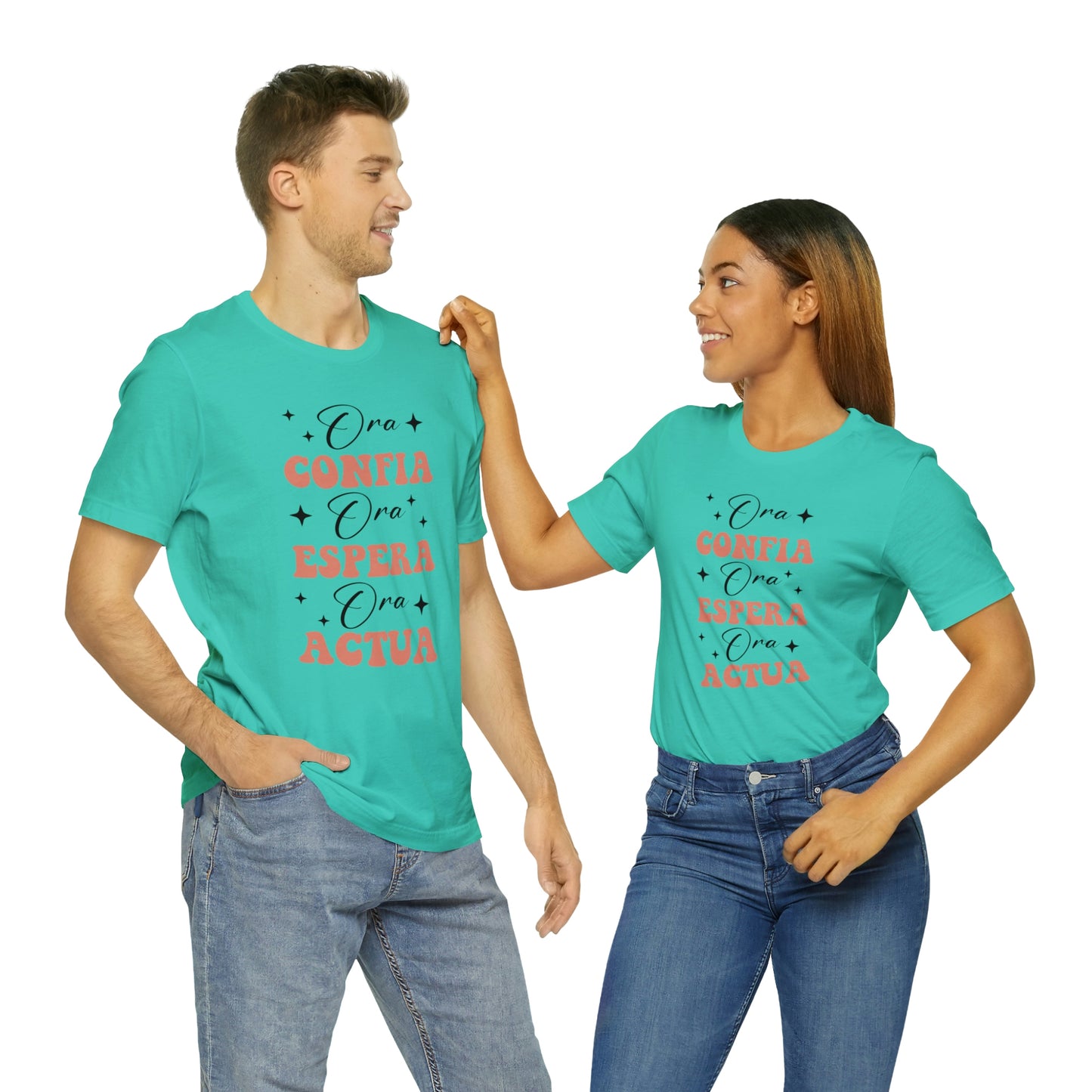 Ora, Confia, Espera Unisex Jersey Short Sleeve Tee